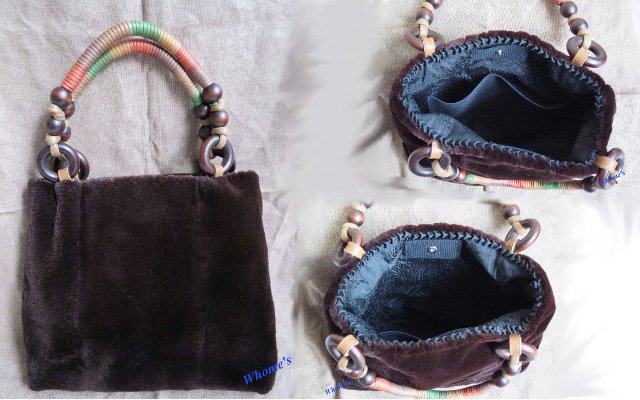毛皮トート